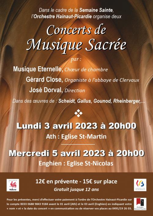 Concerts Spirituels 3-5 avrril 2023