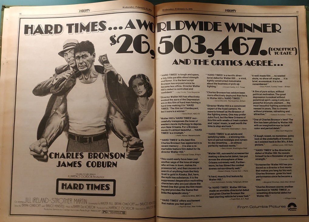 BOX OFFICE USA DU 9 OCTOBRE 1975 AU 15 OCTOBRE 1975