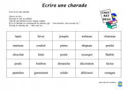 Des charades pour lire et s'amuser