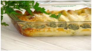 CANNELLONI  AUX ÉPINARDS ET RICOTTA