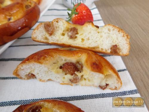 Pains aux raisins briochés