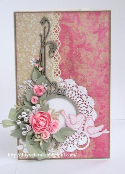 Cartes déco romantique