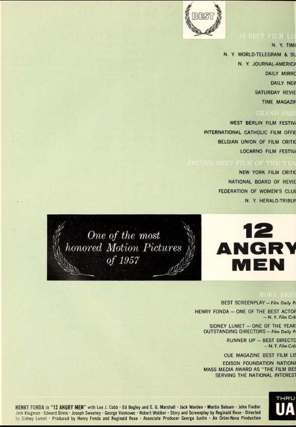 BOX OFFICE USA DU 10 AVRIL 1957 AU 16 AVRIL 1957