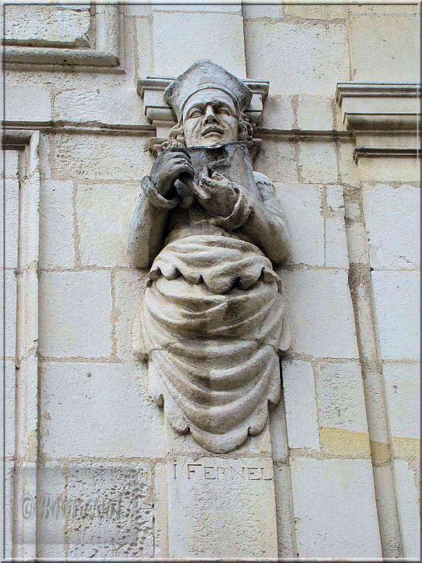 La Rochelle rue Nicolas Venette statue de Fernel