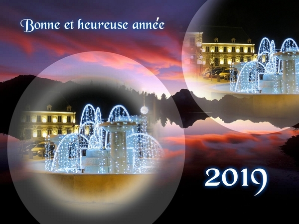 Tous mes vœux pour la Nouvelle Année 2019...
