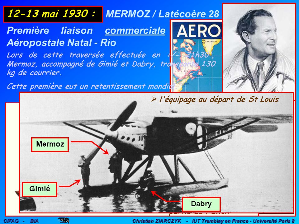 Histoire de l'aviation – 13 mai 1930. - chezmamielucette