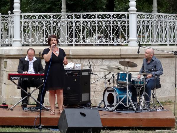 Le trio Adrian Clark a ravi le public au jardin de la Mairie de châtillon sur seine