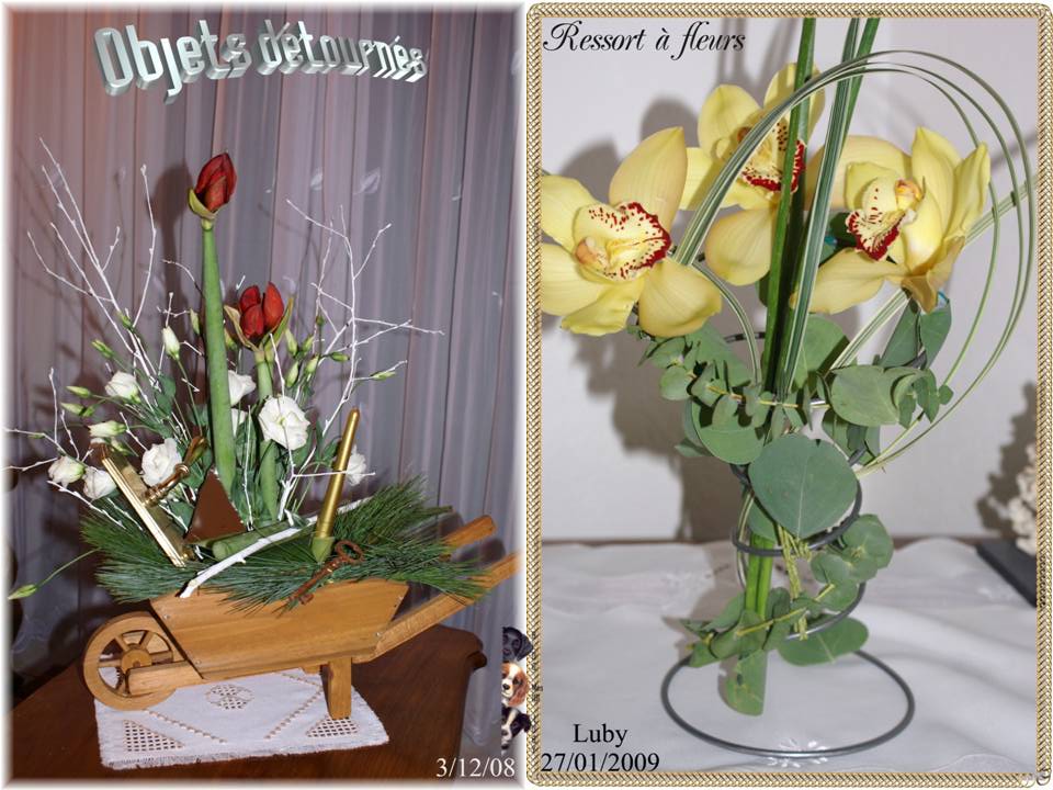 Objets détournés dans mes compositions florales (1/2)