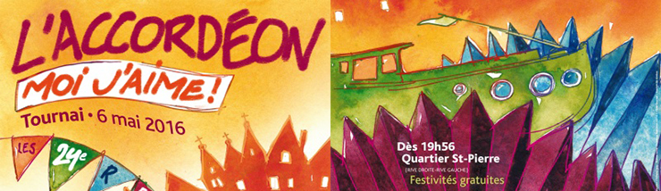 Fête de l’accordéon, à Tournai (B) le 6 mai