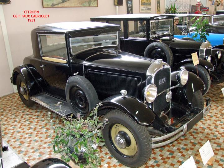 CITROEN AVANT LA TRACTION TYPES AC 6 ET C 6
