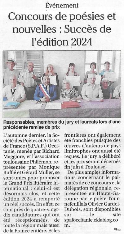 ECHOS DU CONCOURS 2024
