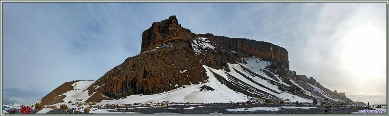 Vue panoramique sur le tuya de Brown Bluff