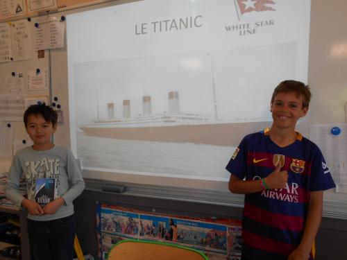 Exposé sur le Titanic