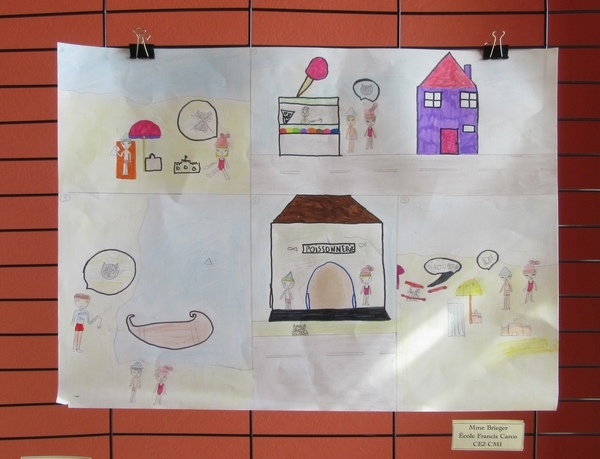 La Bibliothèque Municipale de Châtillon sur Seine a organisé un concours d'affiches dans les écoles, lors de la Journée de l'Ecrit