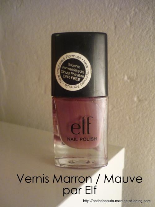 Vernis Mauve mauve reflets marrons marron mauves