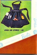 Barbie vintage : Apron and Ustensils - What's Cookin 