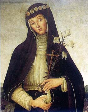 Bienheureuse Colombe de Rieti. Religieuse du Tiers-Ordre de Saint Dominique († 1501)