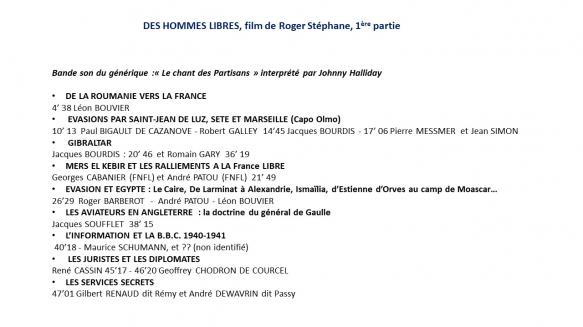 * DES HOMMES LIBRES, redécouvrir le film de Roger Stéphane