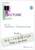 Cahier d'exercices Piano de la P5 - Kaly et ses petits secrets d'école