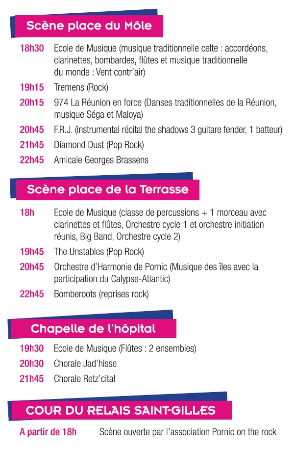 Fête de la Musique à Pornic 2013