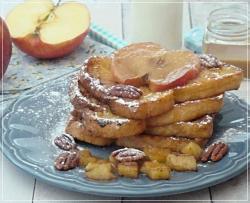 PAIN PERDU ,POMME CARAMEL