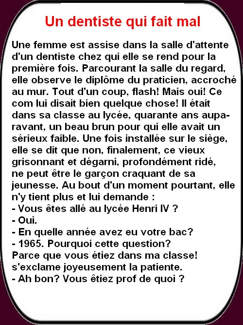 On patienet avec quelques bonnes vieilles histoires!