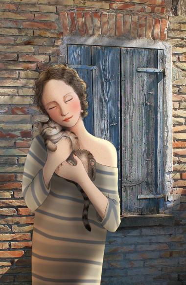 (Tableau du samedi : Chat de Bettina