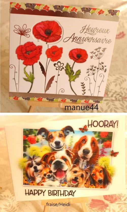 Mon anniversaire : vos cartes, vos kdo, etc...