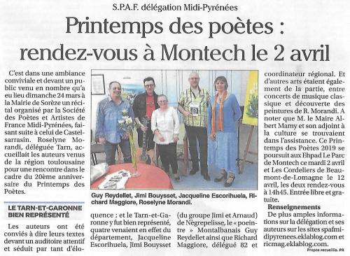 ECHOS DU 24 MARS