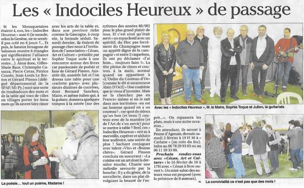CEZAN, LE 25 JANVIER