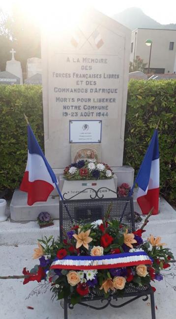 * Fondation France libre Délégation du Var - Cérémonie du 75ème Anniversaire de la Libération du Pradet 