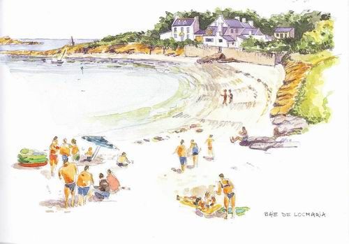 aquarellelocmariaplage