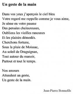 UN GESTE DE LA MAIN