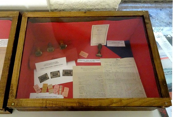 Souvenirs d'une exposition sur l'arrivée du train à Châtillon sur Seine...