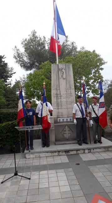 * Fondation France libre Délégation du Var - Cérémonie du 75ème Anniversaire de la Libération du Pradet 