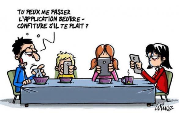 Les humoristes se moquent de l'addiction à Internet...