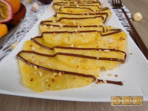 Carpaccio d’ananas " facile et rapide "