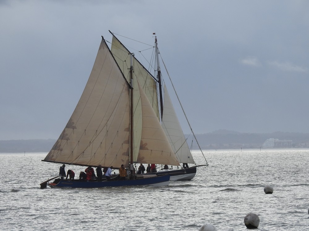Les vieux gréements aux Cabanes en Fête 2019, à Andernos-les-bains...