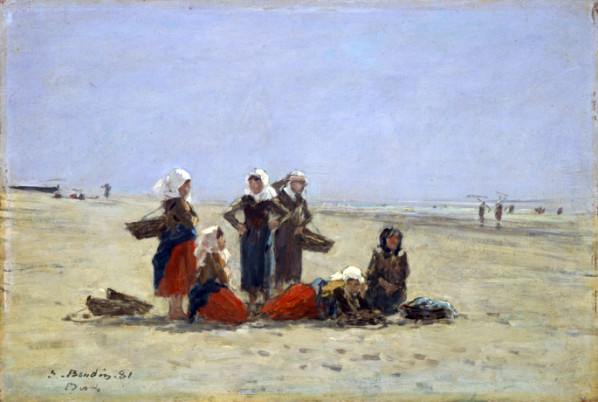 Pêcheuses sur la plage de Berck