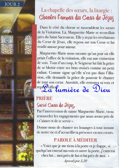 Neuvaine au Sacré Cœur (Paray le monial)