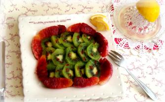 CARPACCIO DE KIWIS ET D'ORANGES SANGUINES