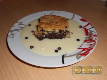 Brownie aux pépites de chocolat blanc