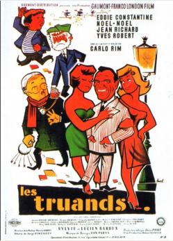 LES TRUANDS  BOX OFFICE FRANCE 1956 AFFICHE DE CLEMENT HUREL