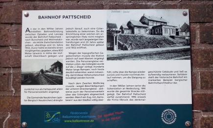 Ein Stück lokale Vergangenheit: Der ehemalige Bahnhof Pattscheid