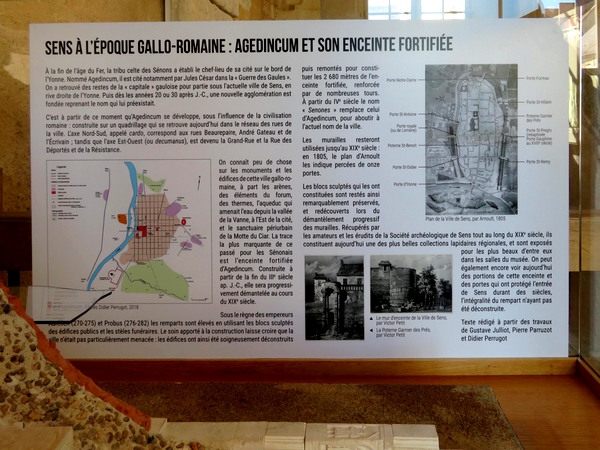 La partie archéologique du Musée de la ville de Sens 