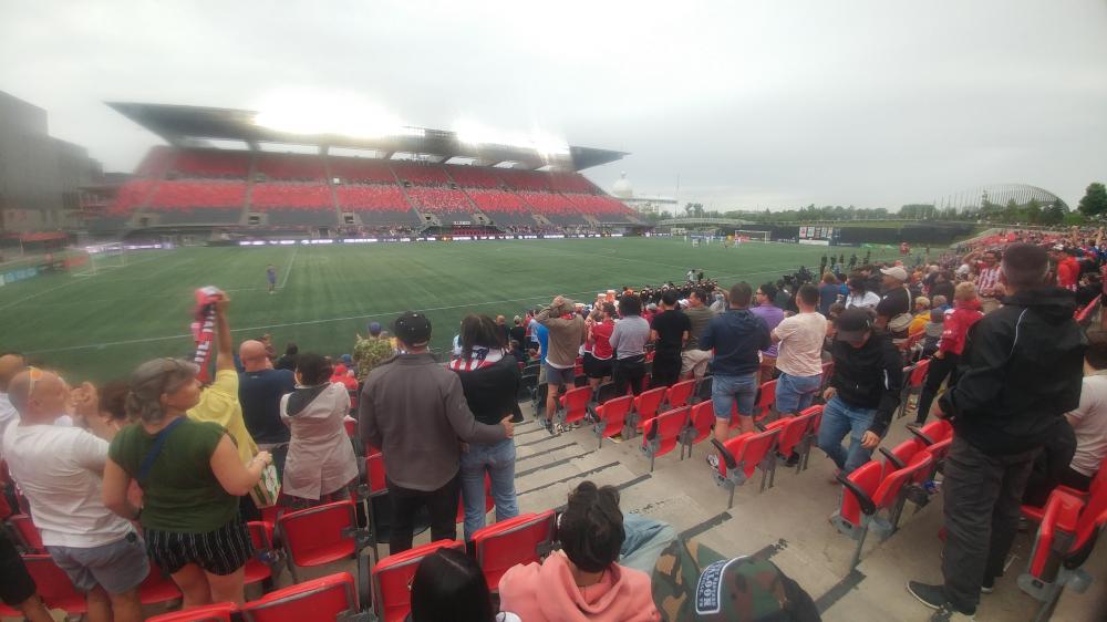 Atlético Ottawa versus Forge FC at TD Place on May 25th 2024