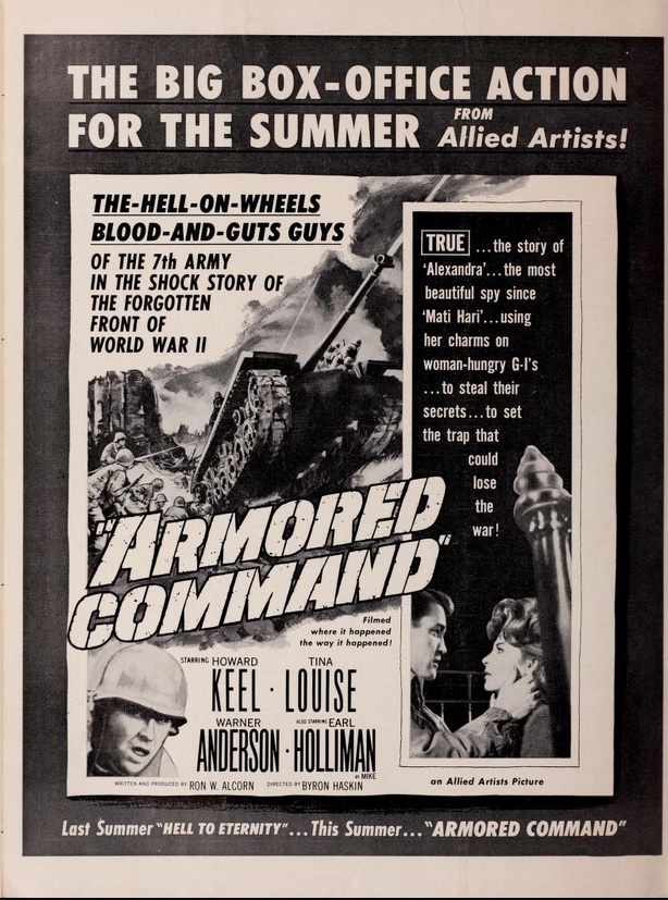 ARMORED COMMAND BOX OFFICE USA 1961