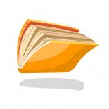 Livre Jaune Semi-ouvert Ou Cahier En Livre De Poche Tombant Ou Volant.  Illustration De Dessin Animé Pour Groupe De Lecture, Bibliothèque,  éducation, édition, Projets Livresques Sur Blanc. | Vecteur Premium