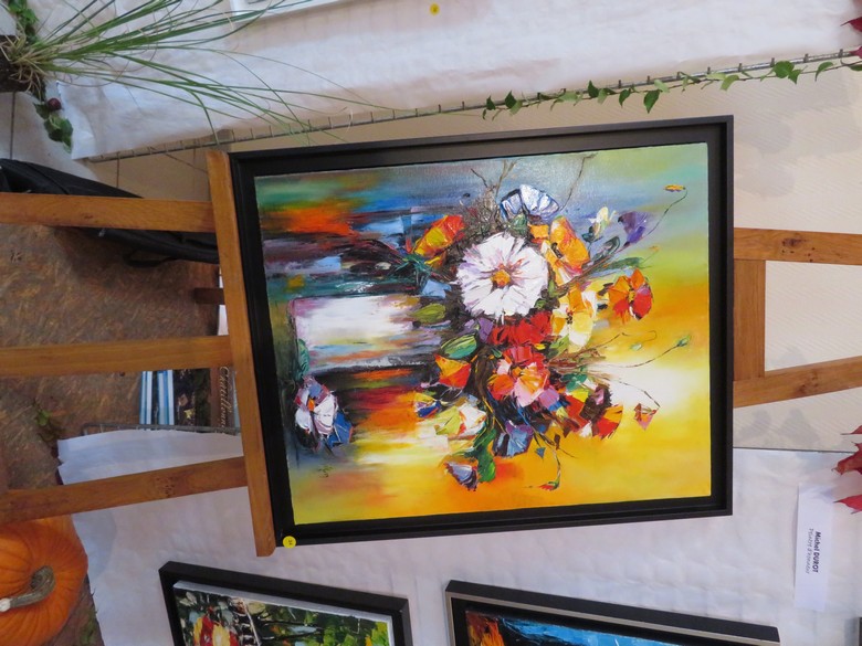 Au Salon d'Automne de Chamesson en 2024, 35 peintres ont présenté 165 tableaux, tous plus beaux les uns que les autres !