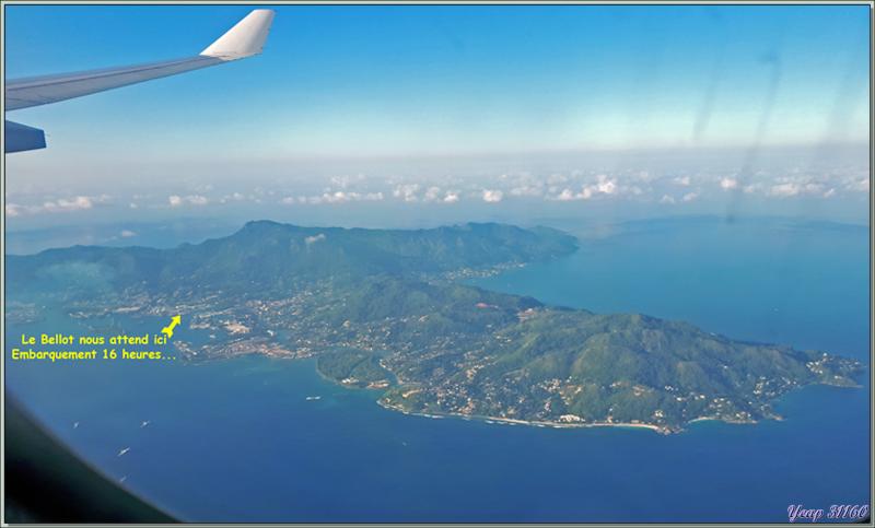 Reprise des voyages après 2 ans d'arrêt "COVID" - 26/11/2021, à 07 h 15 mn : Atterrissage à Mahé - Seychelles